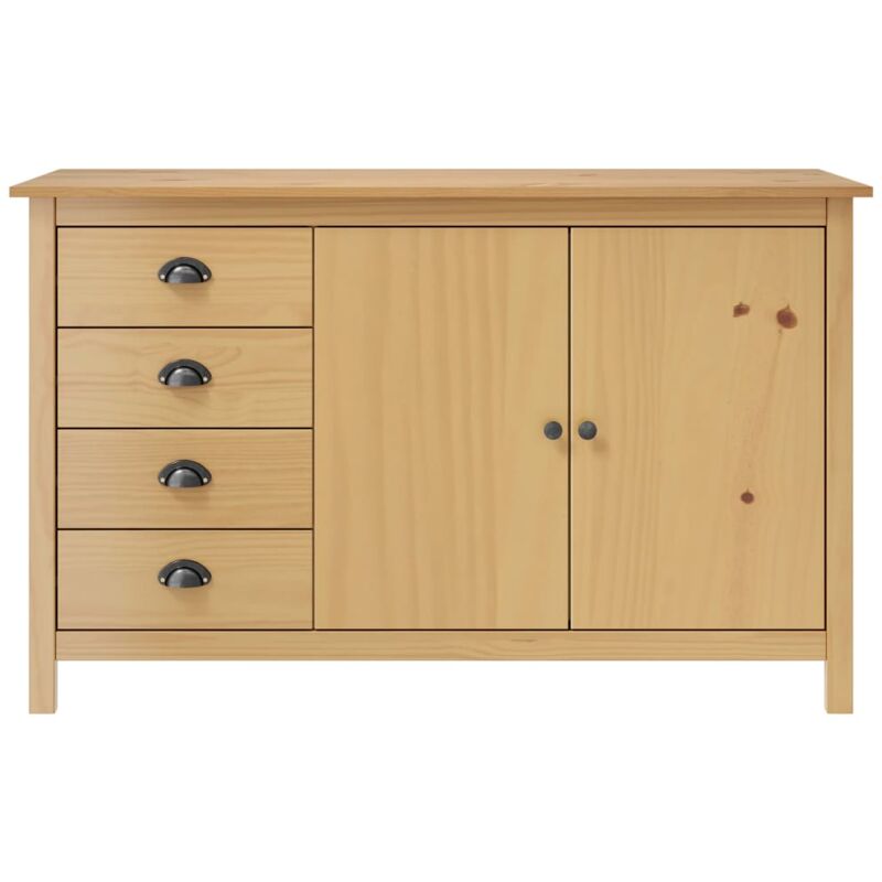 Vidaxl - Buffet Hill Marron miel 130x40x80 cm Bois de pin solide