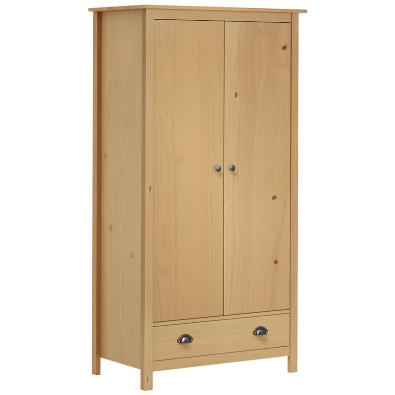 Vidaxl - Garde-robe à 2 portes Hill 89x50x170 cm Bois de pin solide