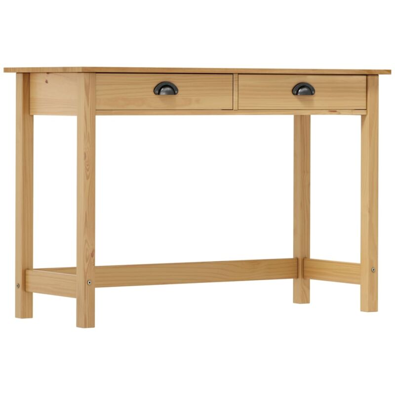 Table console Hill Range avec 2 tiroirs 110x45x74 cm Pin solide