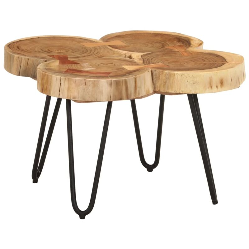 Vidaxl - Table basse 36 cm 4 troncs bois d'acacia massif