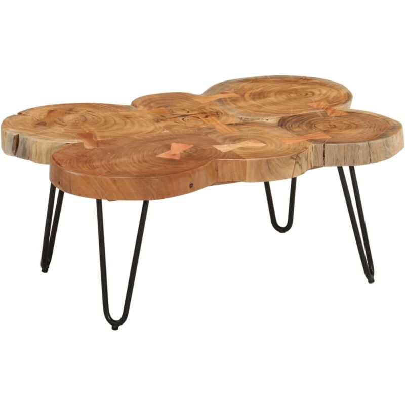 Vidaxl - Table basse 36 cm 6 troncs bois d'acacia massif
