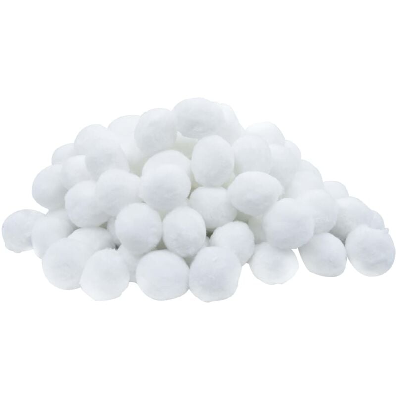 

vidaXL Bola filtrante para piscina PE 700 g - Blanco