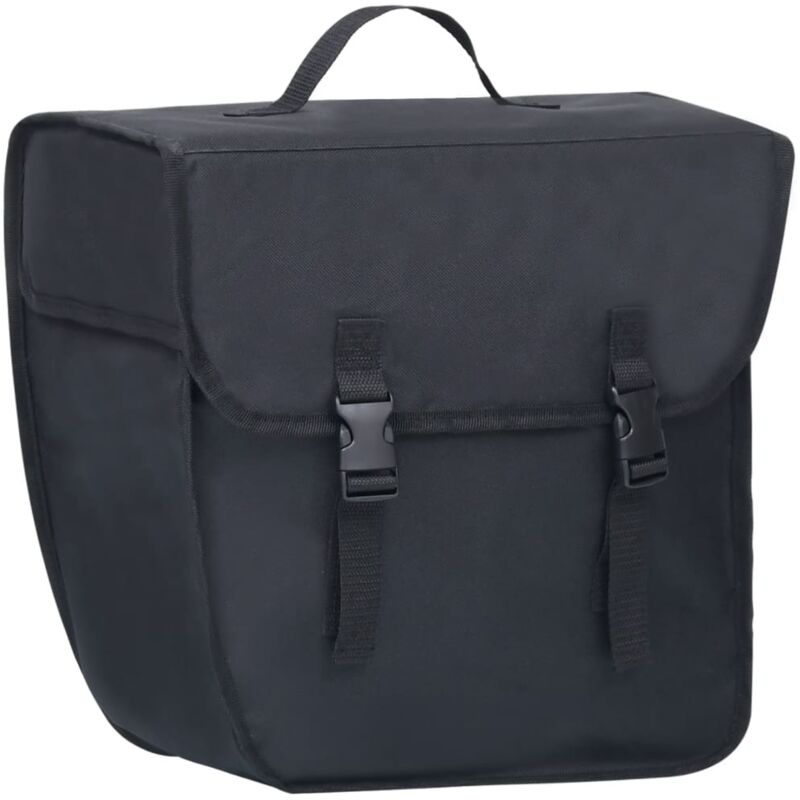 

vidaXL Bolsa para bicicleta alforja impermeable 21 L negra - Negro