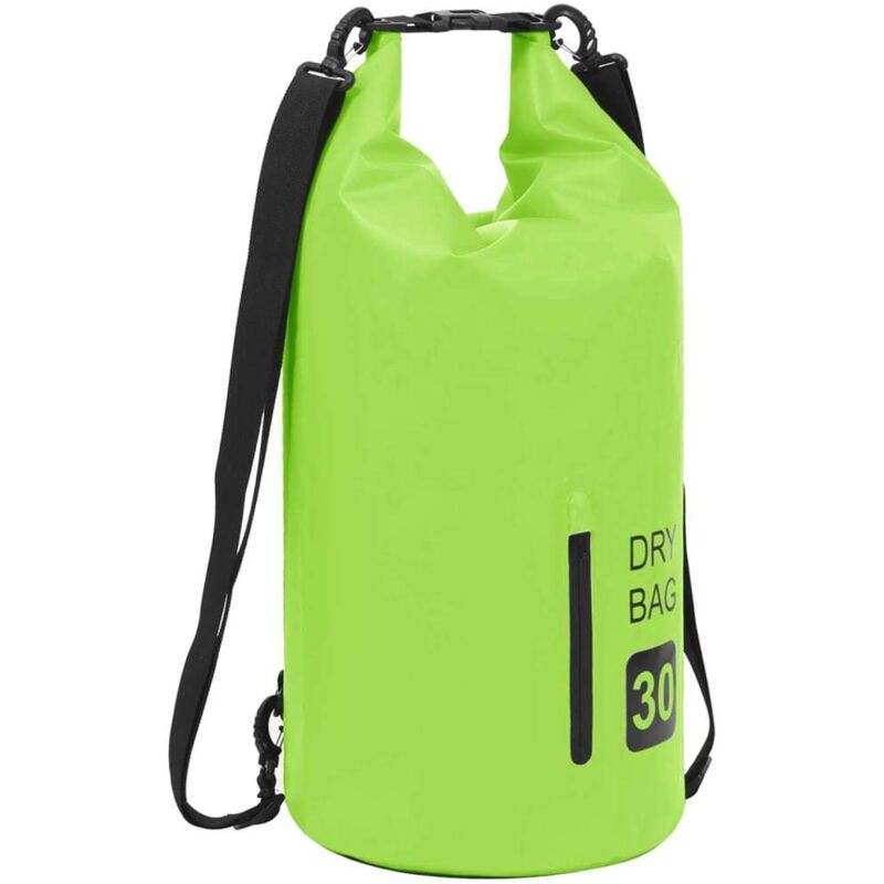 

vidaXL Bolso acuático impermeable con cremallera PVC verde 30 L
