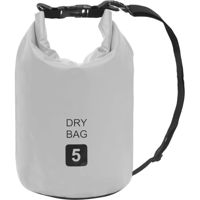 

vidaXL Bolso acuático impermeable gris 5 L PVC