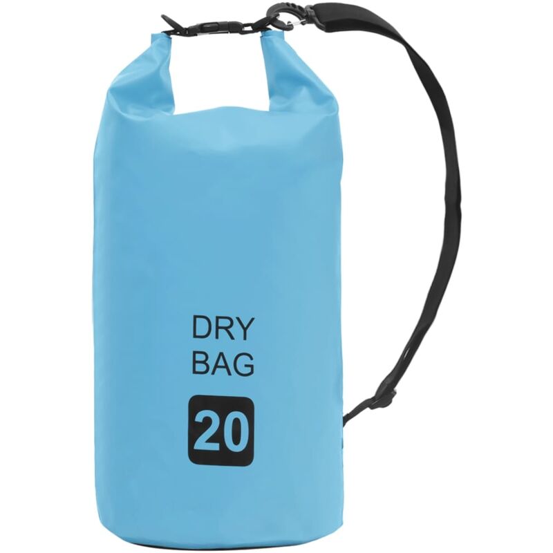 

vidaXL Bolso acuático impermeable PVC azul 20 L