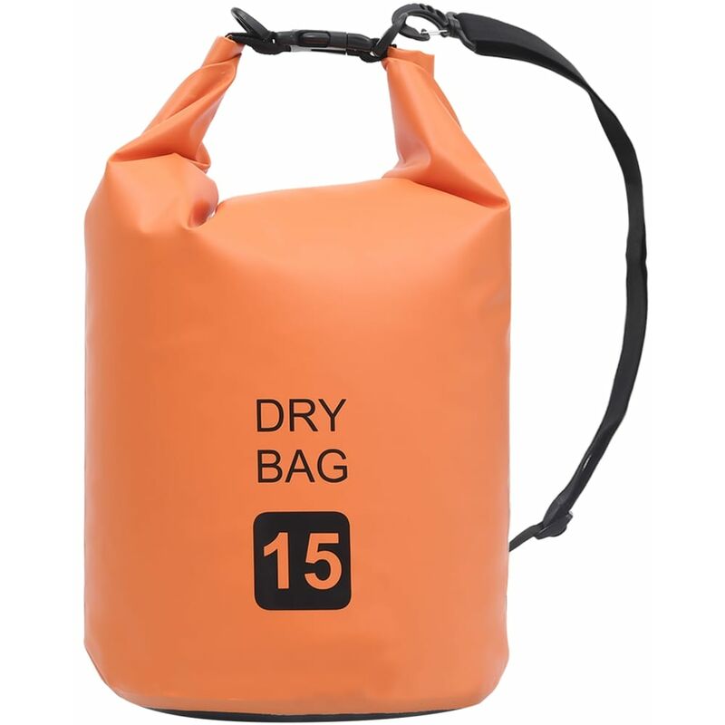 

vidaXL Bolso acuático impermeable PVC naranja 15 L