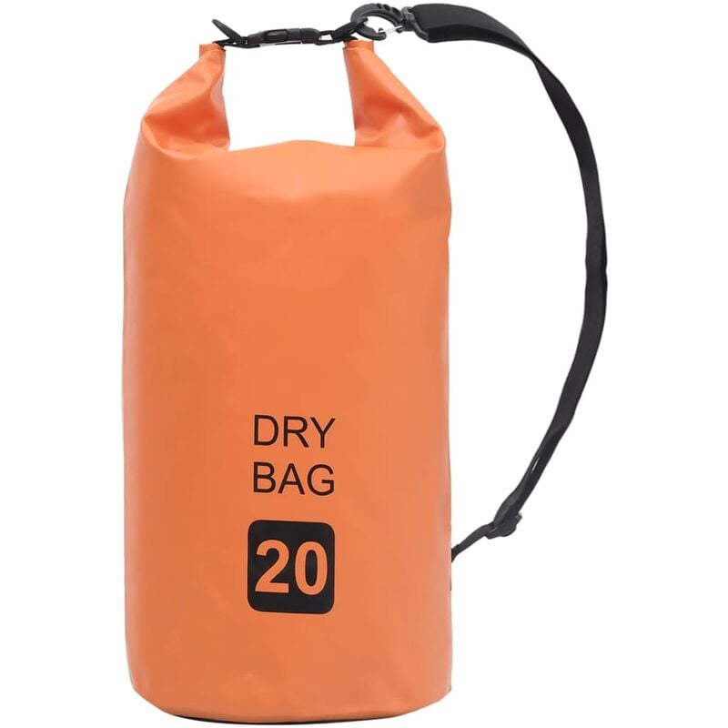 

vidaXL Bolso acuático impermeable PVC naranja 20 L