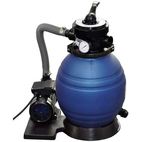 vidaXL Bomba filtro de arena 400 W 11000 l/h - Azul