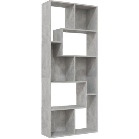 vidaXL Book Cabinet Black 67x24x161 cm Chipboard - Black
