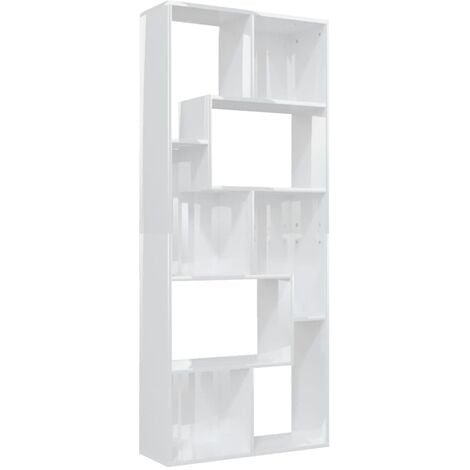main image of "vidaXL Book Cabinet Black 67x24x161 cm Chipboard - Black"