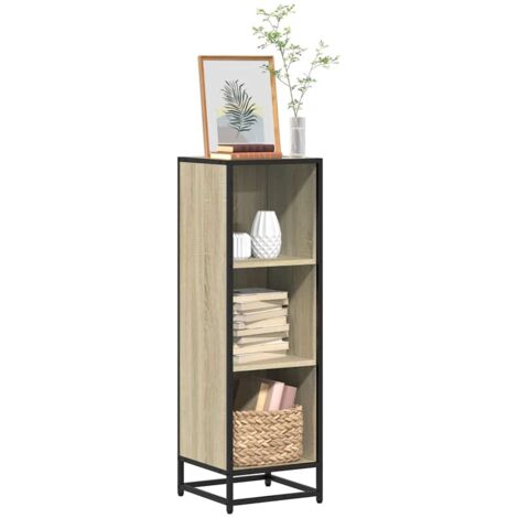 vidaXL Book Cabinet Sonoma Oak 33,5x33x107,5 cm Engineered Wood