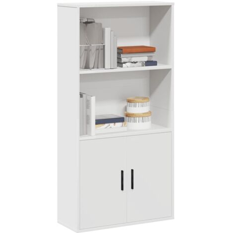 vidaXL Bookcase White 60x24x120 cm Engineered Wood