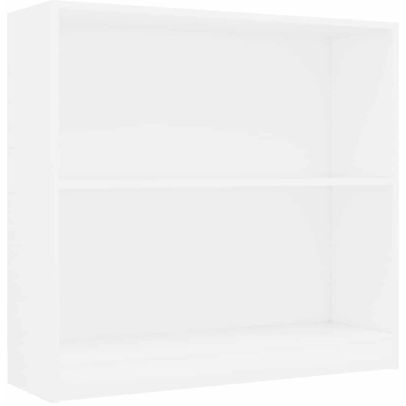 Bookshelf White 80x24x75 cm Engineered Wood vidaXL