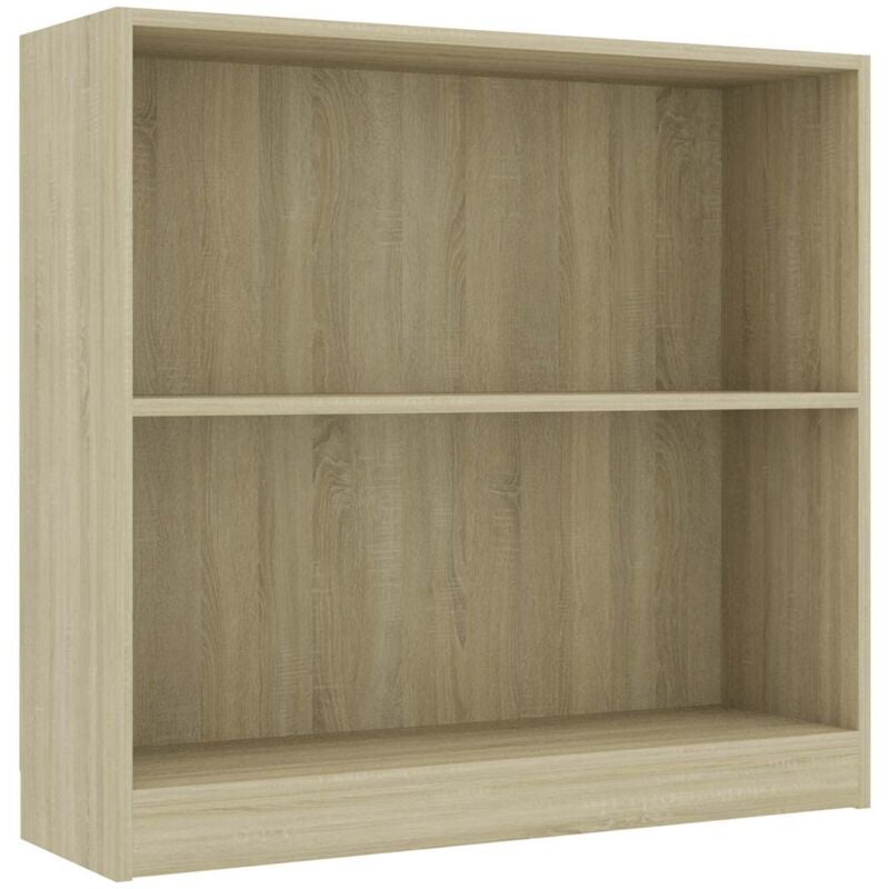 Vidaxl - Bookshelf Sonoma Oak 80x24x75 cm Engineered Wood