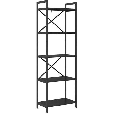 vidaXL  Bookshelf  Black Oak 56 x 34 x 171 cm Engineered Wood