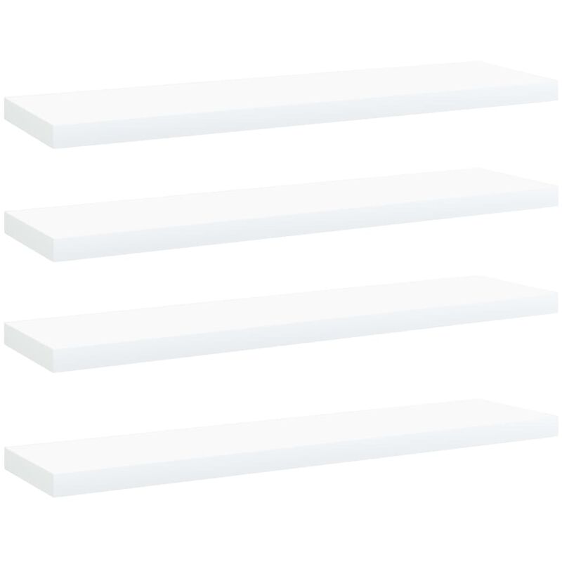 Bookshelf Boards 4 Pcs White 40x10x1.5 Cm Engineered Wood Vidaxl