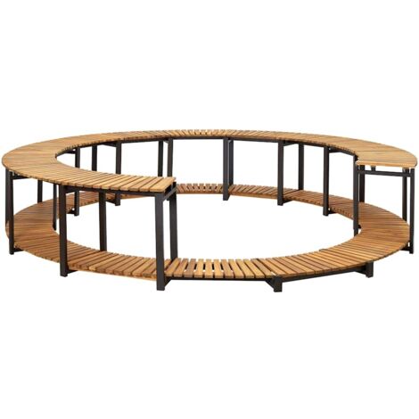 vidaXL Bordo per Spa 273x53 cm in Legno Massello d'Acacia