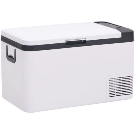 vidaXL Borsa Frigo con Manico Nera e Bianca 25 L in PP e PE
