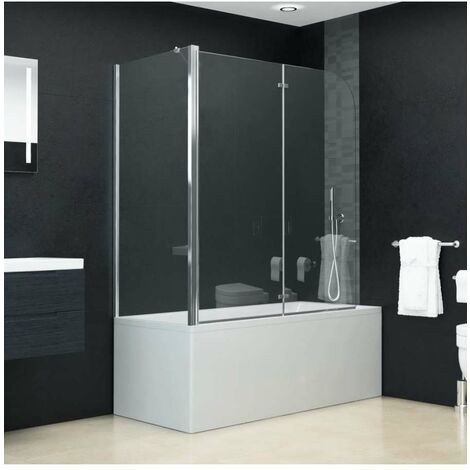 vidaXL Box Doccia Pieghevole - Cromato - 120x68x130 cm
