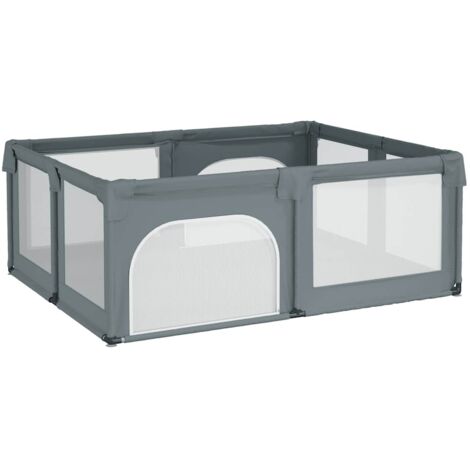 vidaXL Box per Bambini con 2 Porte Grigio Chiaro Tessuto Oxford