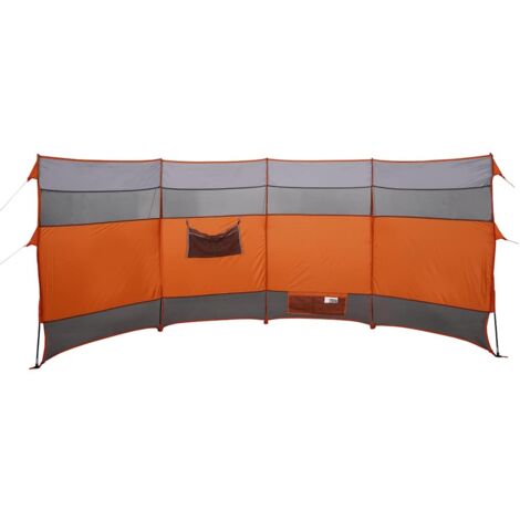 vidaXL Brise-vent de camping orange 366x152x152 cm imperméable