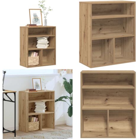 vidaXL Bücherregal Artisan-Eiche 60x30x71,5 cm Holzwerkstoff