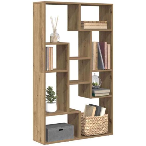 vidaXL Bücherregal Artisan-Eiche 72x20x120 cm Holzwerkstoff