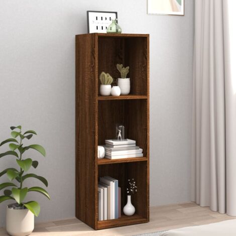 vidaXL Bücherregal Eiche braun 36x30x114cm Holzwerkstoff