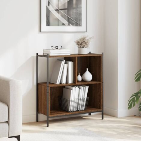 vidaXL Bücherregal Eiche Braun 72x28x77,5 cm Holzwerkstoff