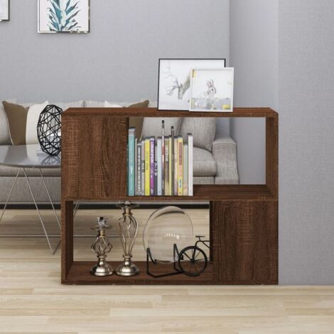 vidaXL Bücherregal Eiche Braun 80x24x63 cm Holz