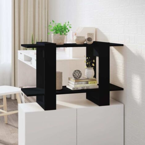 vidaXL Bücherregal Schwarz 80x30x51 cm dekorativer Stauraum