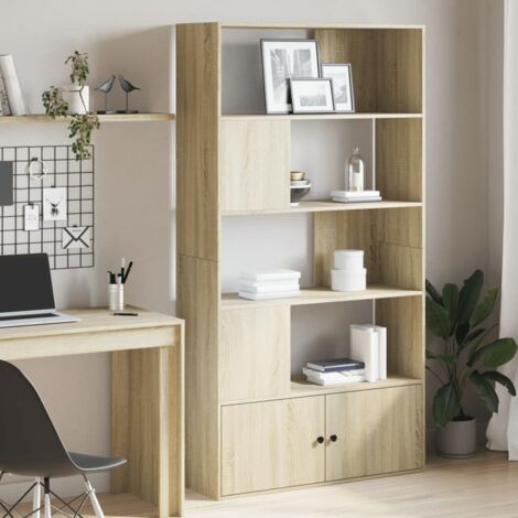 vidaXL Bücherregal Sonoma-Eiche 100x36x189 cm Holz