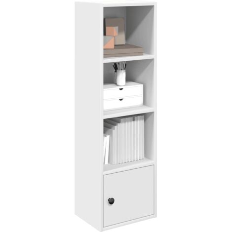 vidaXL Bücherregal Weiß 31x24x102 cm Holzwerkstoff