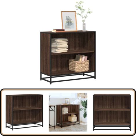 vidaXL Bücherschrank Braun Eichen-Optik 80,5x35x76 cm Holzwerkstoff