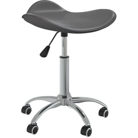 vidaXL Bürostuhl Grau Kunstleder