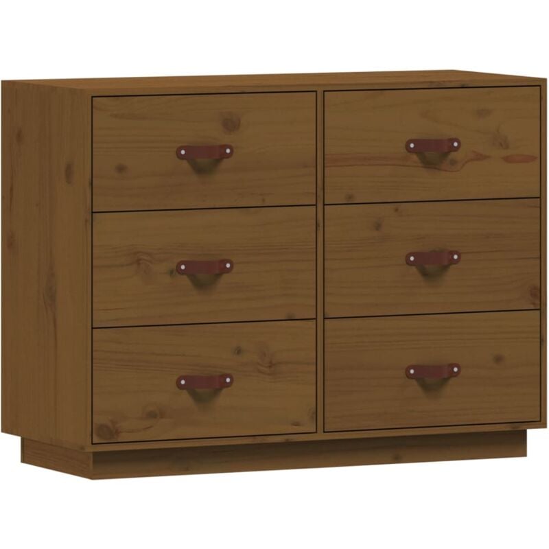 Vidaxl - Buffet Marron miel 100x40x75 cm Bois massif de pin
