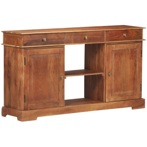 vidaXL Buffet 135x35x75 cm Bois d'acacia solide