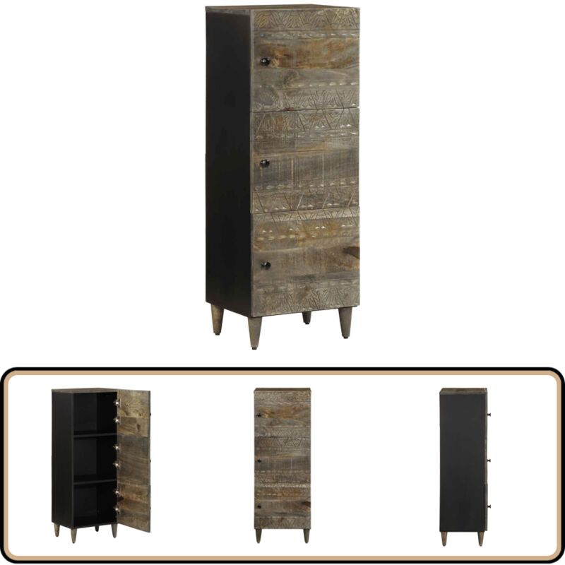 vidaXL Buffet 40x33x110 cm bois de manguier massif