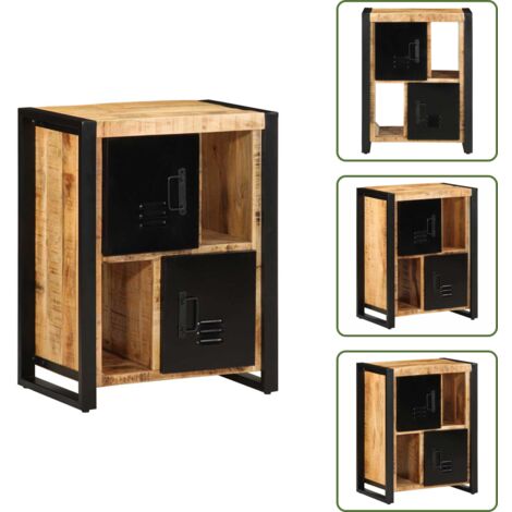 vidaXL Buffet 55x35x70 cm bois de manguier brut massif