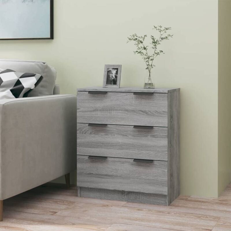 Vidaxl - Buffet Sonoma gris 60x30x70 cm Bois d'ingénierie