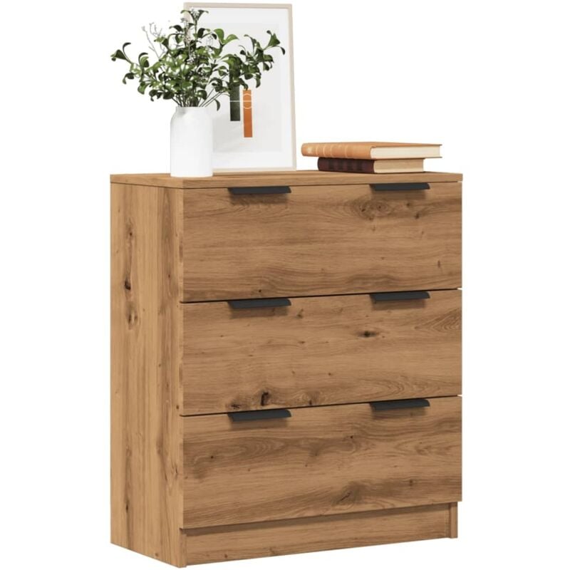 Vidaxl - Buffet chêne artisanal 60x30x70 cm bois d'ingénierie