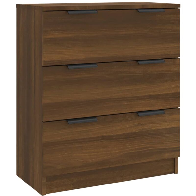 Vidaxl - Buffet chêne marron 60x30x70 cm Bois d'ingénierie