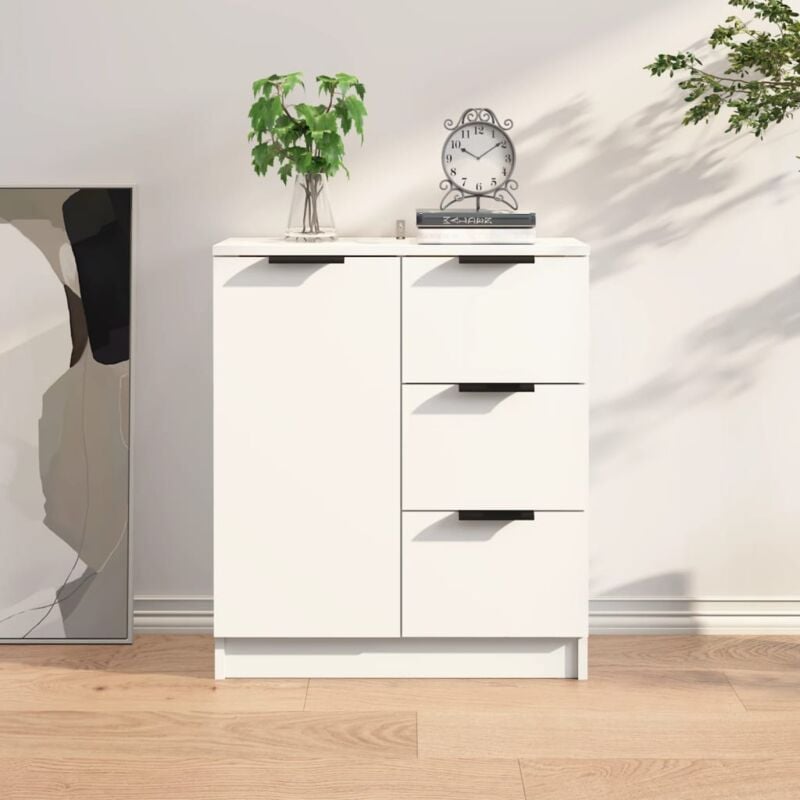 Vidaxl - Buffet Blanc 60x30x70 cm Bois d'ingénierie