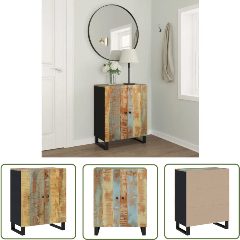 vidaXL Buffet 60x33x75 cm Bois massif de récupération