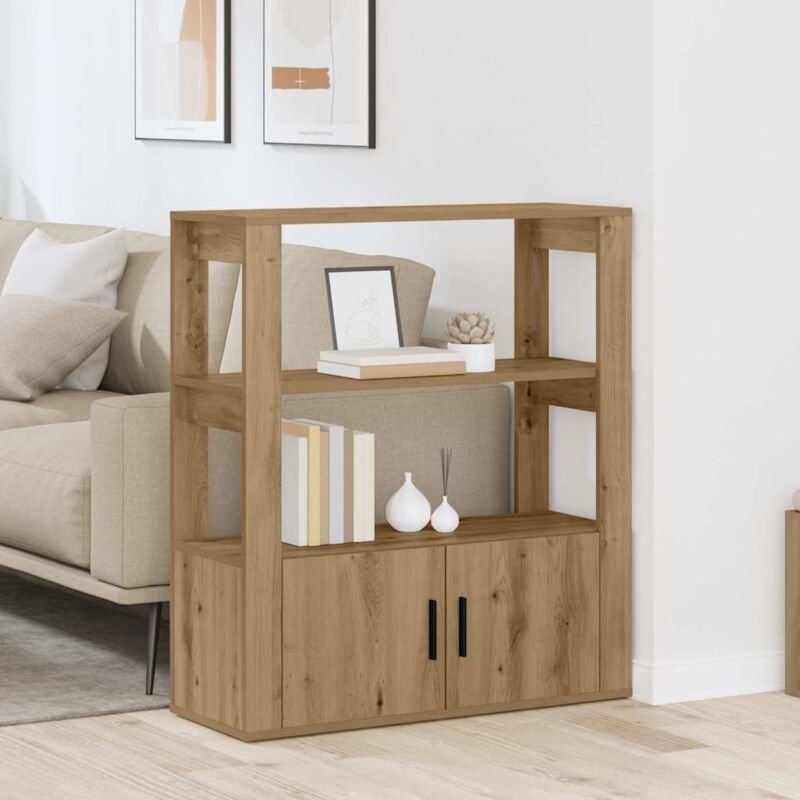 Buffet chêne artisanal 30 x 80 x 90 cm Bois d'ingénierie vidaXL