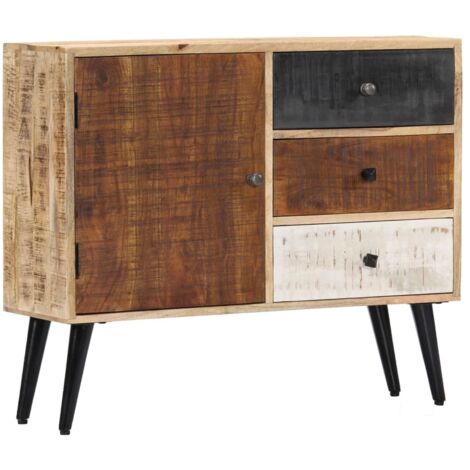 vidaXL Buffet 88x30x73 cm aus massivem Mangoholz