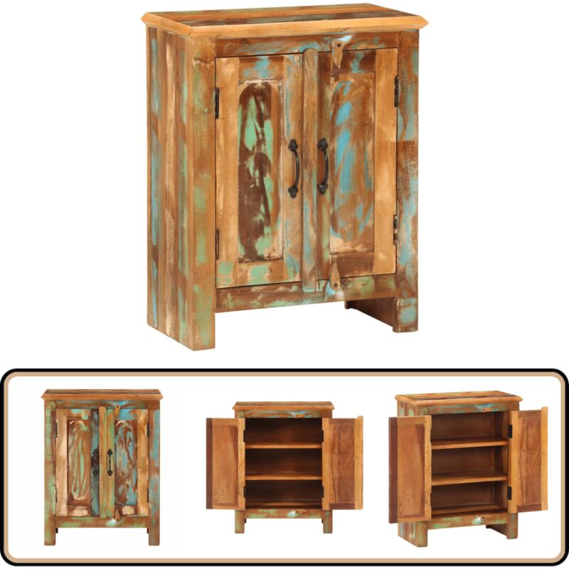 Vidaxl - Buffet avec 2 portes 55x30x70 cm bois massif de récupération
