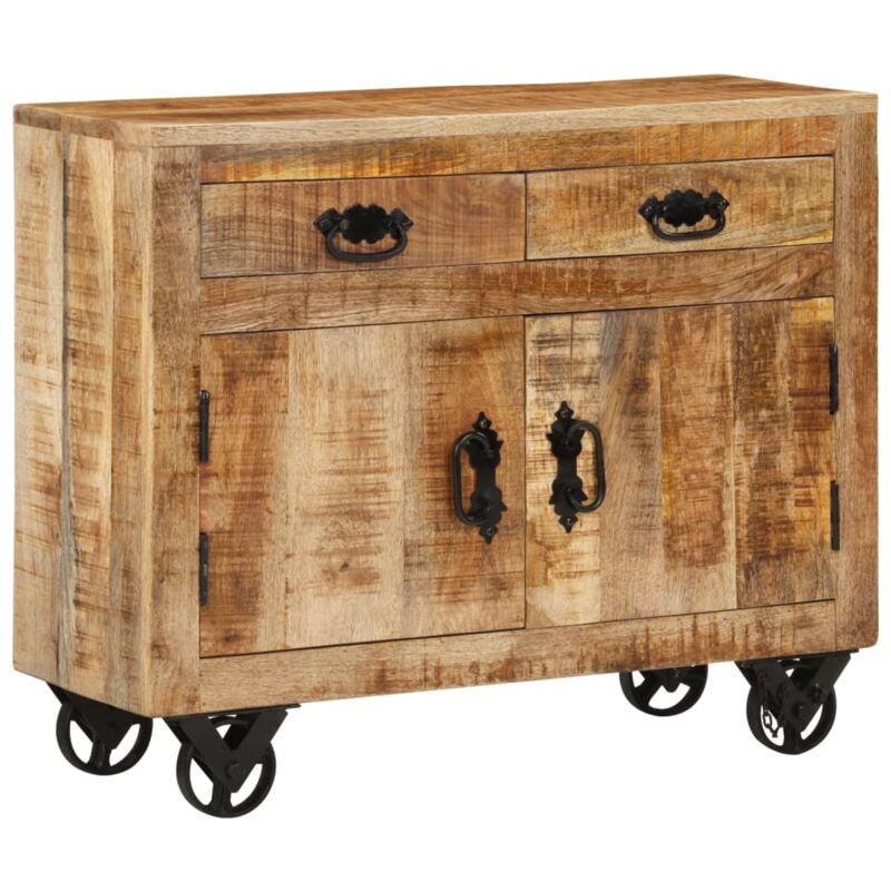 Vidaxl - Buffet 80x30x65 cm bois de manguier brut massif