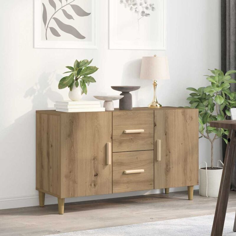 Vidaxl - Buffet chêne artisanal 100x36x60 cm bois d'ingénierie